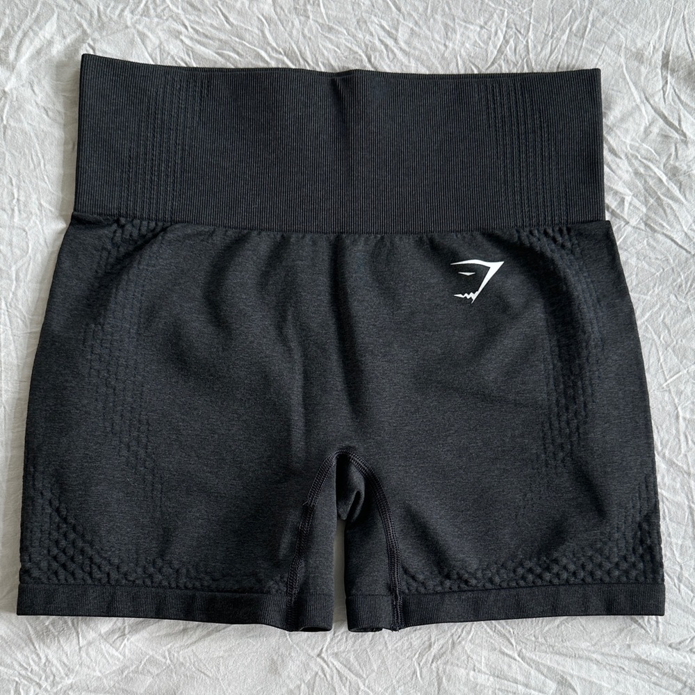 Gymshark Vital Seamless Shorts in Black Marl